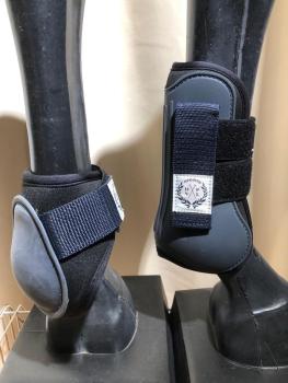 HV Polo Gamaschen und Streichkappen  4er Set dunkelblau Vollblut